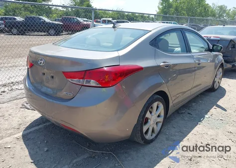 2013 Hyundai Elantra Limited из США, поврежденный, VIN 5NPDH4AE4DH325092